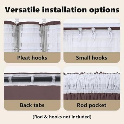 VidaXL Velvet gordijnen met gordijnen 2 pcs bruin 140 x 140 cm fluweel