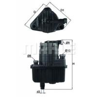 Brandstoffilter KL832D - thumbnail