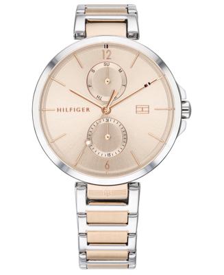 Tommy Hilfiger tweekleurig roestvrijstalen armbandhorloge voor dames, 36 mm Tommy Hilfiger tweekleurig roestvrijstalen armbandhorloge voor dames, 36 mm