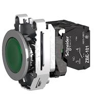 Schneider Electric XB4FW33G5 Verlichte druktoets Terugstelbaar 600 V 3 A 1x NO, 1x NC IP66, IP67, IP69, IP69K 1 stuk(s) - thumbnail