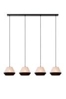 Lucide KALA - Hanglamp - 4xE14 - Taupe - thumbnail