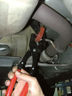 KS Tools 150.1245 Demontagetang voor uitlaatrubber, 280 mm