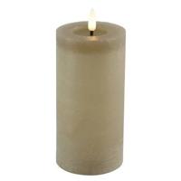 Led kaars Lyon D7,5 H 15 cm beige - thumbnail