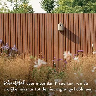 Vogelhuis cosy 18 cm beige elho - Elho