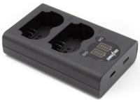 ChiliPower Fuji NP-W235 dubbellader voor 2 camera accu's (tegelijk) - thumbnail