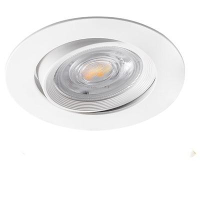 LED Inbouwspot - Brinton - 7W 630lm 38D - Dimbaar - 830 Warm Wit 3000K - Rond - Wit