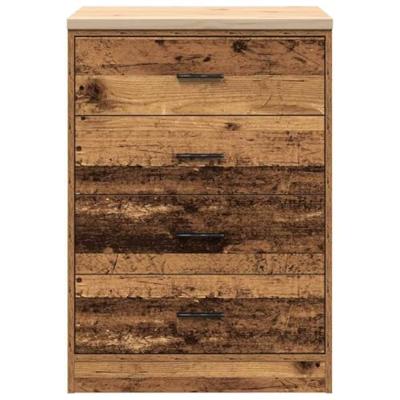 VidaXL Garagekast 60x51x85 cm massief grenenhout oud hout