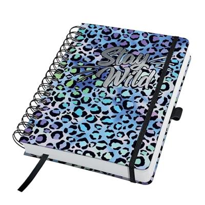 Sigel Jolie Blue Leo Love JN652 Notitieblok met spiraalrug Blanco Blauw, Lila, Zwart Aantal paginas: 120 DIN A5