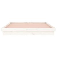 Bedframe LED massief hout wit 120x190 cm 4FT Small Double - thumbnail