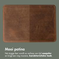 Accezz Leather hoes voor MacBook 16 inch Laptop sleeve Bruin - thumbnail