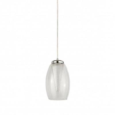 Searchlight Moderne hanglampCyclone chroom met helder glas - 97291-1CL