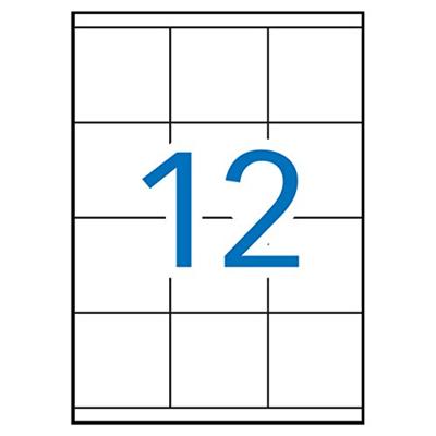 Apli witte etiketten ft 70 x 67,7 mm (b x h), 1.200 stuks, 12 per blad (1290) Apli witte etiketten ft 70 x 67,7 mm (b x h), 1.200 stuks, 12 per blad (1290)