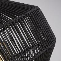 Searchlight Zwarte schemerlampWicker - EU11202-1BK - thumbnail