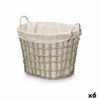 Mand Kipit HX30562 Grijs Polyester Stof Polypropyleen Ijzer Plastic 50 % katoen 51 x 41 x 41 cm 55,6 x 42,5 x 40 cm (6 Stuks) - thumbnail