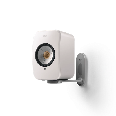 KEF Combi Deal LSX II Wireless Stereo Speakers + B1 Wall Bracket - Wit/Silver
