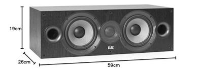 ELAC: Debut 2.0 C6.2 Centerspeaker 1 stuks - Zwart