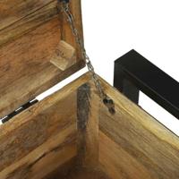 Opbergdoos met opslag Bruin 80 x 35 x 45 cm Massief mangohout - thumbnail