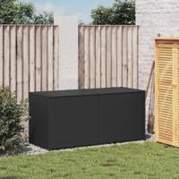 Tuinbox 283 L poly rattan zwart - thumbnail
