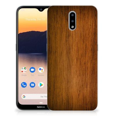 Nokia 2.3 | Bumper Hoesje | Donker Hout