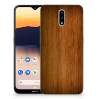 Nokia 2.3 | Bumper Hoesje | Donker Hout - thumbnail