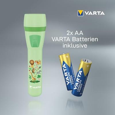 Varta Kids Flashlight 2AA mit Batt. Zaklamp werkt op batterijen 70 h 0.117