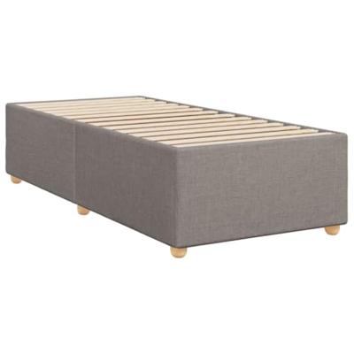 Boxspring met matras stof taupe 90x200 cm - thumbnail