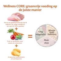 Wellness CORE Senior Original, kalkoen & kip, 10kg, hondenbrokken voor oudere honden (7+ jaar), natuurlijk & graanvrij droog hondenvoer, zonder toegevoegde suikers - thumbnail