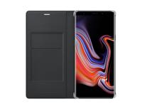 Leather Cover - Flip cover voor mobiele telefoon - kalfsleer - zwart - voor Galaxy Note9, Note9 Enterprise Edition, Note9 Ultimate Edition - thumbnail