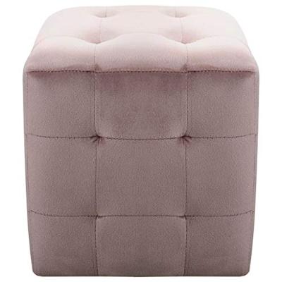 VidaXL Nachtkastjes 2 st 30x30x30 cm fluweel roze