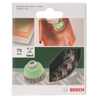 Bosch Accessories Komborstel voor haakse- en rechte schuurmachine - gevlochten draad, roestvrij, 75 mm 2609256504 1 stuk(s) - thumbnail