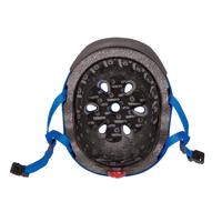 Globber helm elite lights racing blue - thumbnail