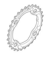 SHIMANO kettingblad deore 10v 30t zwart y1nw98010 - thumbnail