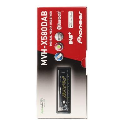 Pioneer MVH-X580DAB Autoradio enkel DIN DAB+ tuner, Aansluiting voor stuurbediening, Bluetooth handsfree Pioneer MVH-X580DAB Autoradio enkel DIN DAB+ tuner, Aansluiting voor stuurbediening, Bluetooth handsfree