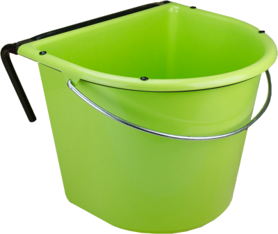 Voerbak 15 l met ophang en hengsel lichtgroen