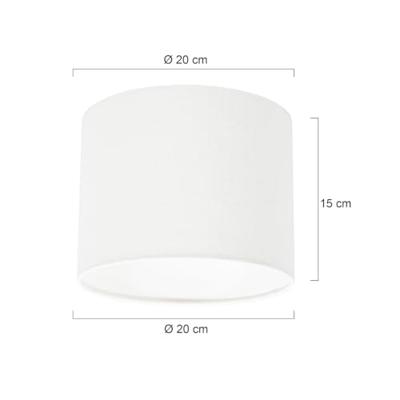 Steinhauer - Kap - lampenkap Ø 20 cm - linnen wit