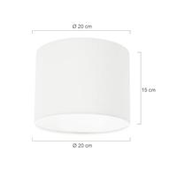 Steinhauer - Kap - lampenkap Ø 20 cm - linnen wit - thumbnail