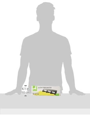 Q-CONNECT 4-gaatsperforator, tot 25 blad, zwart