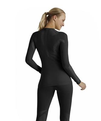 Falke LS Wool-Tech Shirt Dames Black XS - thumbnail