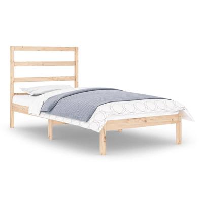Bedframe massief hout 90x190 cm