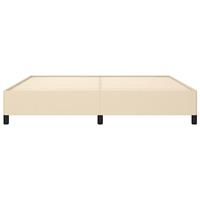 Bedframe stof crmekleurig 200x200 cm - thumbnail