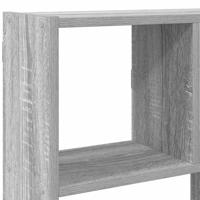 Wandschap kubus 12 vakken bewerkt hout grijs sonoma eikenkleur - thumbnail