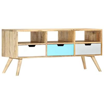 Tv-meubel 110x35x48 cm massief mangohout