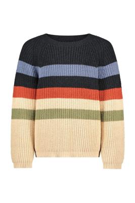 Like Flo winter sweater jongens - beige - Donin - gestreept - gebreid - thumbnail