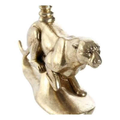 Kroonkandelaar DKD Home Decor Gouden Hars Aluminium Luipaard Tropisch Kroonkandelaar 25 x 6 x 14 cm Kroonkandelaar DKD Home Decor Gouden Hars Aluminium Luipaard Tropisch Kroonkandelaar 25 x 6 x 14 cm