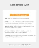 Inateck LB02014-15_BLACK laptoptas 40,6 cm (16 ) Aktetas Zwart - thumbnail