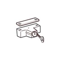 Roto draaivergrendelslot NT silver met cilinder Roto 257070 - thumbnail