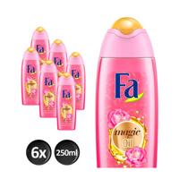 Fa Magic oil Pink Jasmine badschuim - 6x 500ml multiverpakking - thumbnail