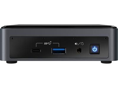 Intel NUC BXNUC10I7FNK2 PC/workstation barebone i7-10710U 1,1 GHz UCFF Zwart BGA 1528