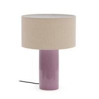 Kave Home Tafellamp 'Toneric' Keramiek, kleur Lila - thumbnail