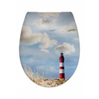 Toiletzitting Cedo Leuchtturm Softclose Veelkleurig Cedo - thumbnail